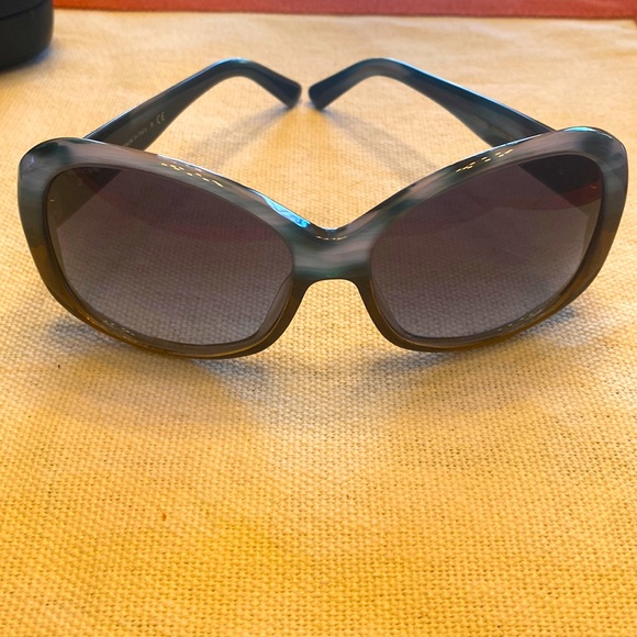 Authentic Prada Lavender and Blue Tortoise Shell Sunglasses - Picture 1 of 8